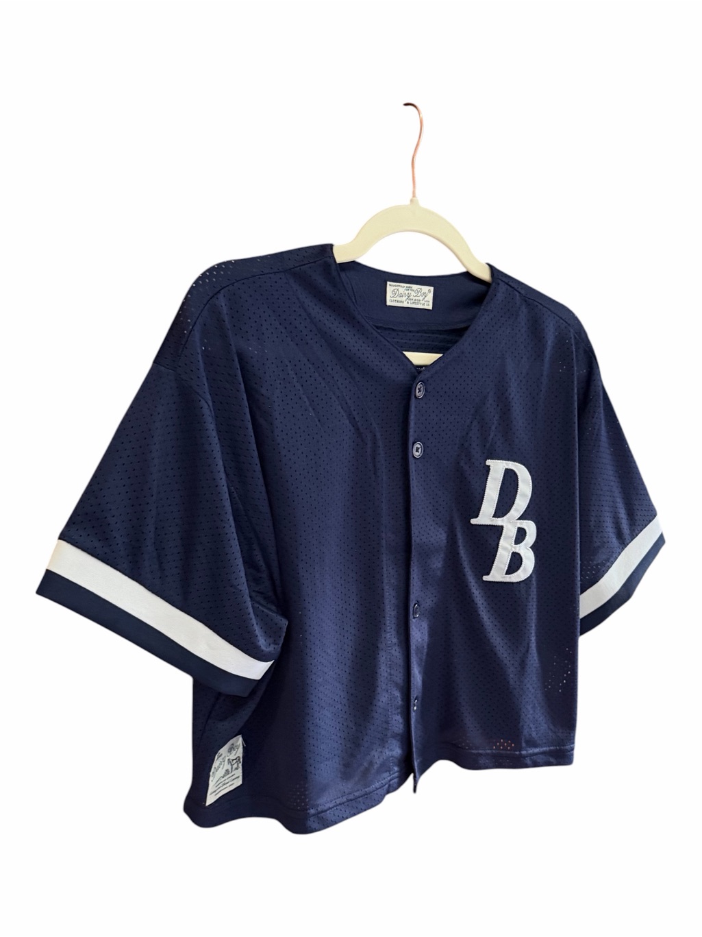 Dairy Boy Homecoming Cropped Jersey Navy L — image 6 of 8